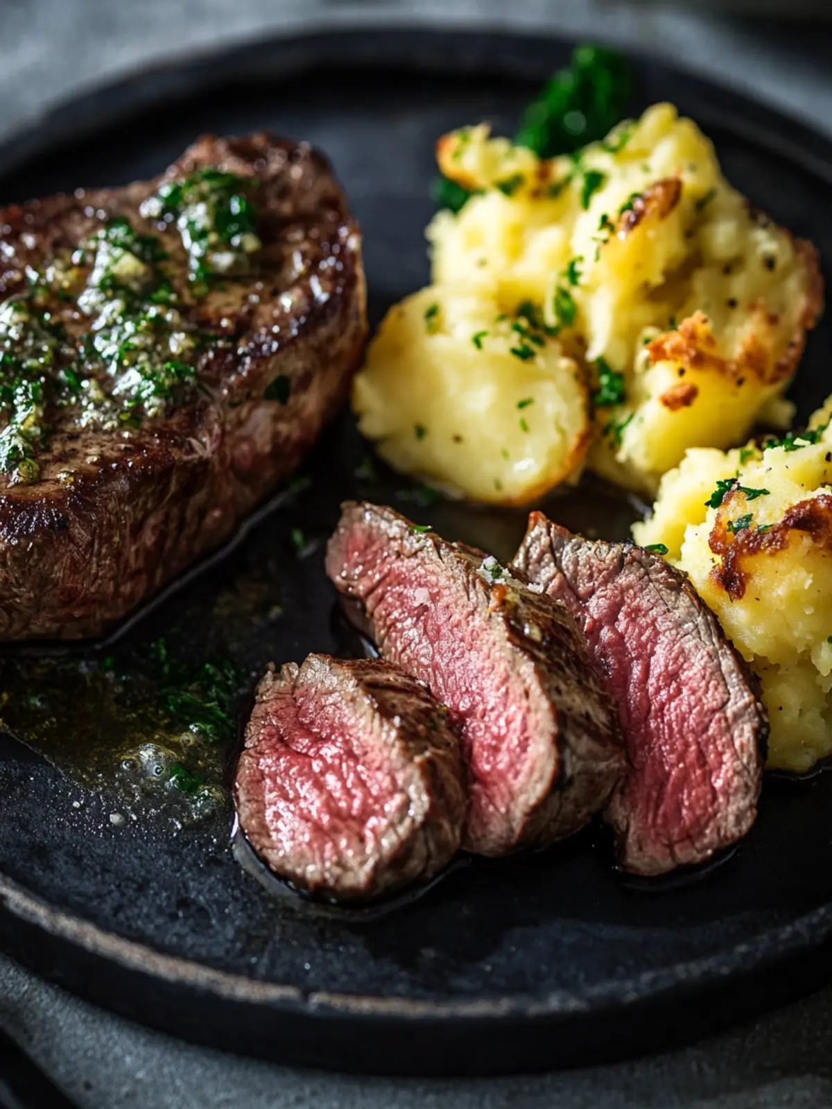 Savory Fillet Steak with Smashed Potatoes Recipe You ll Love 2 Fillet steak with smashed potatoes recipe