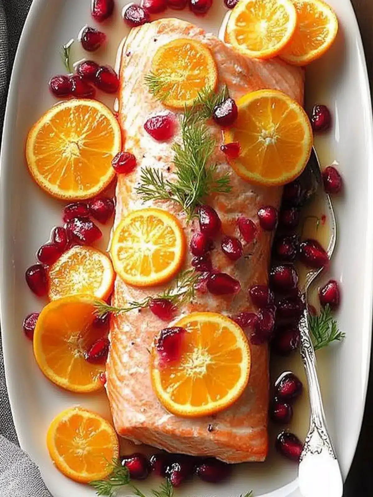 Zesty Orange Pomegranate Salmon for a Flavorful Dinner Delight 2 Orange Pomegranate Salmon