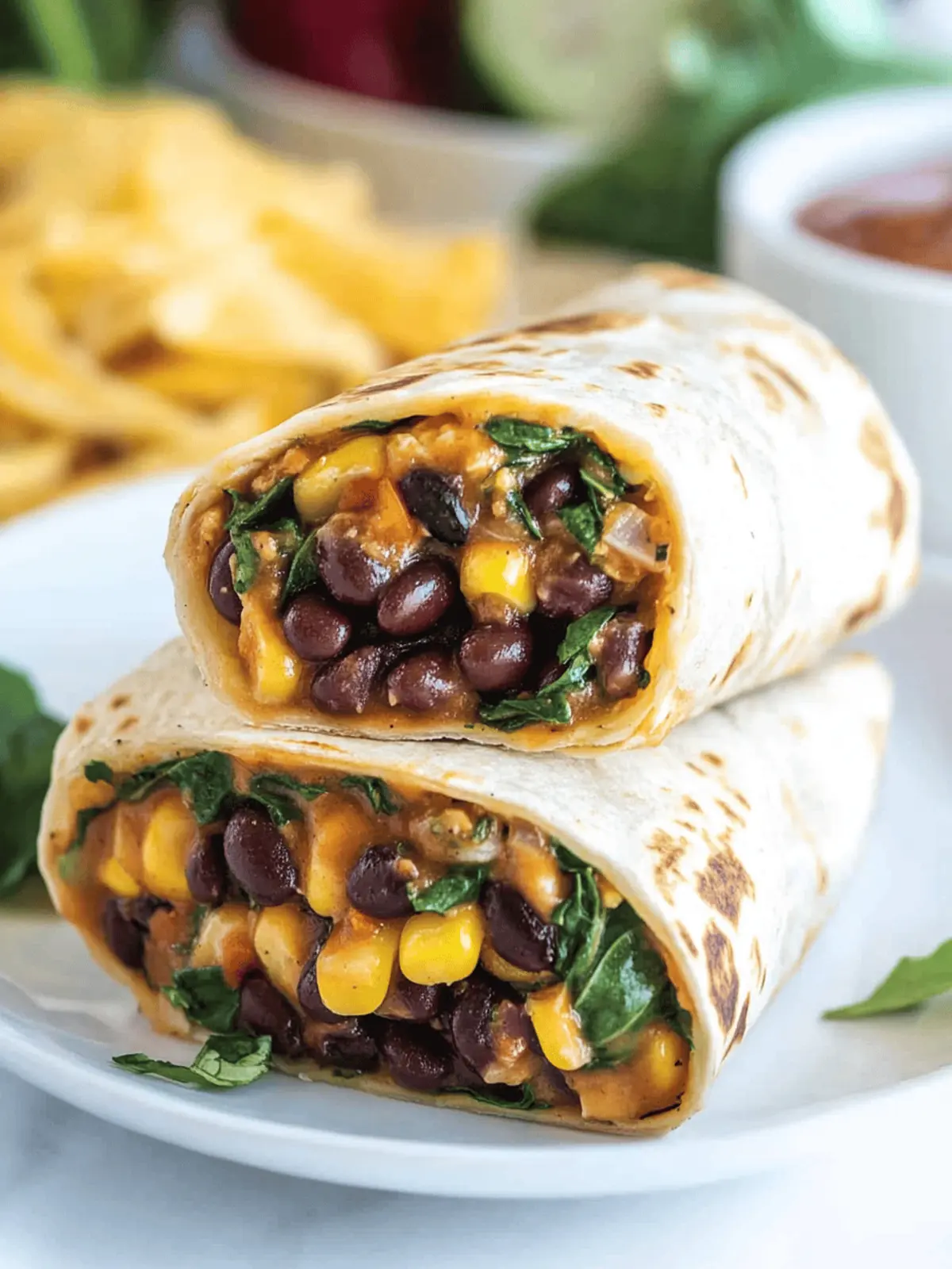15 Minute Black Bean and Spinach Burritos for Busy Nights 3 15 Minute Black Bean and Spinach Burritos