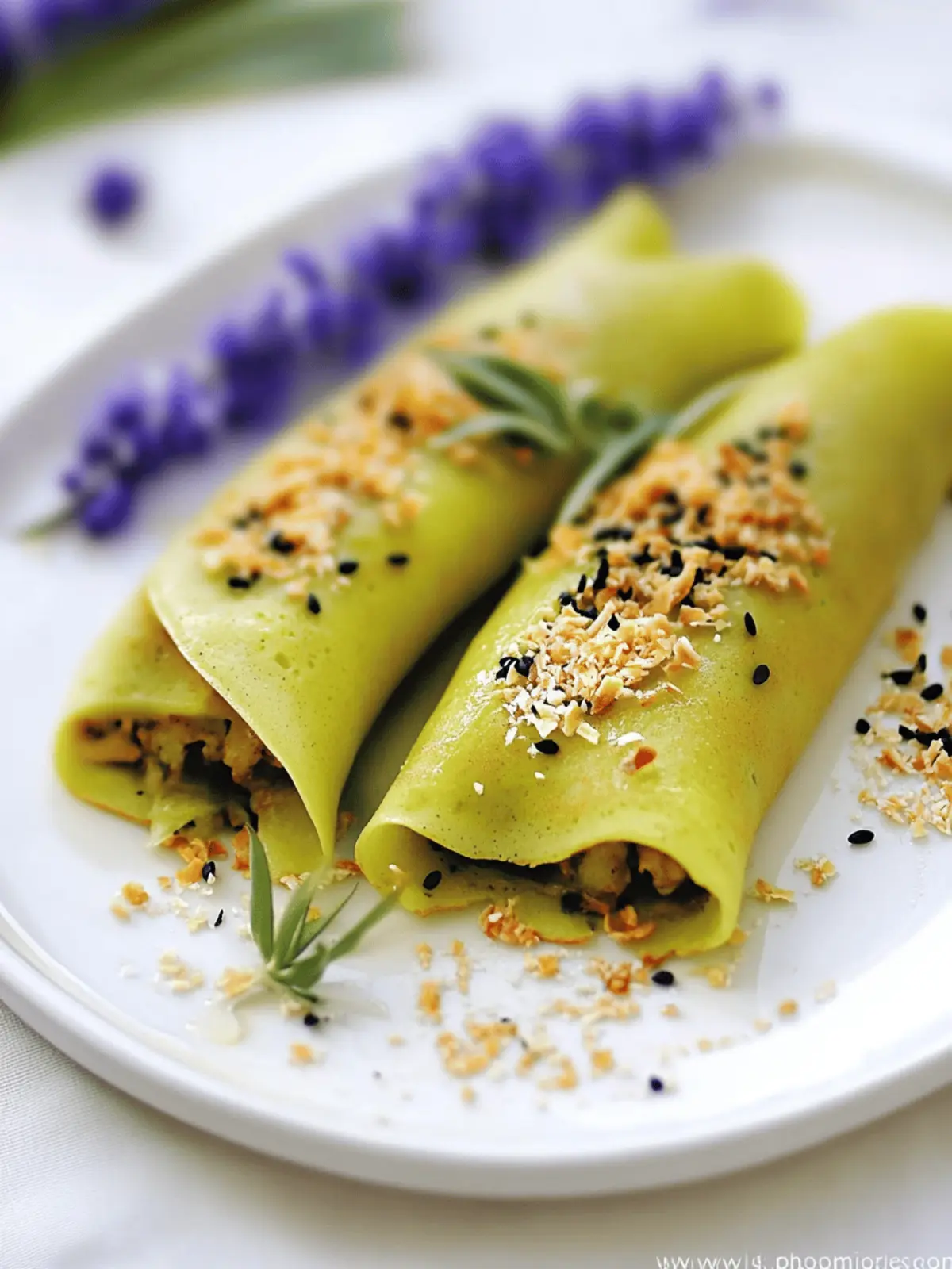 Delicious Coconut Pandan Crepes for a Taste of Nostalgia 4 Coconut Pandan Crepes