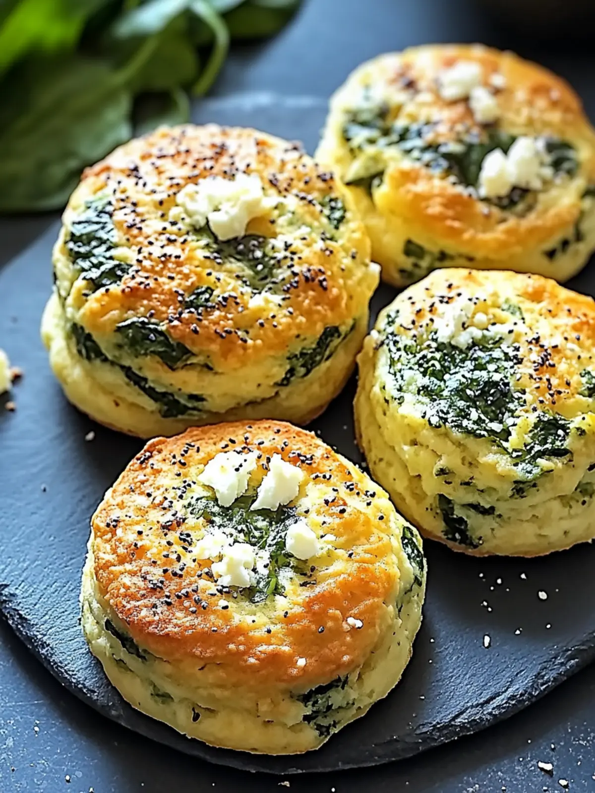 Spinach and Feta High-Protein Breakfast Biscuits for Busy Mornings 3 Spinach and Feta High-Protein Breakfast Biscuits