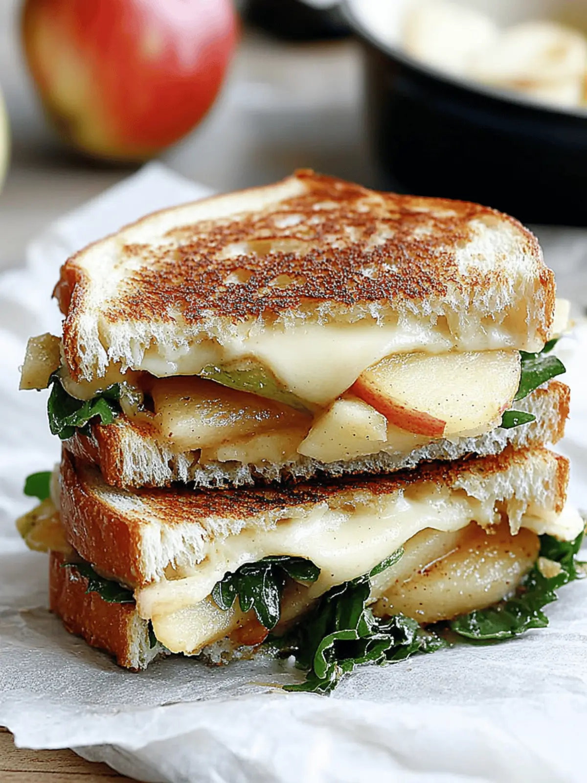 Irresistibly Spicy Apple Cheddar Grilled Cheese Delight 2 Spicy Apple Cheddar Grilled Cheese