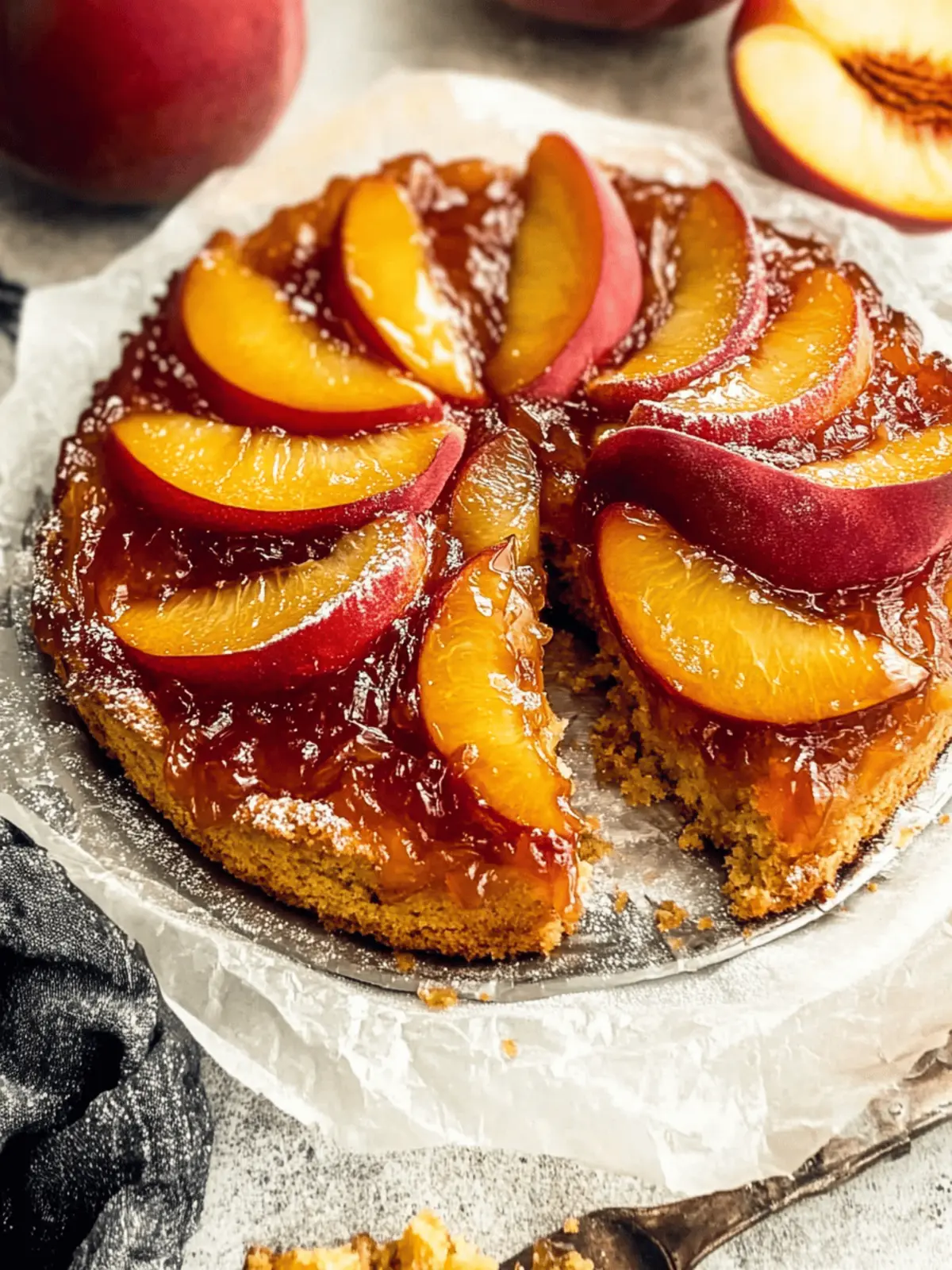 Bourbon Peach Upside Down Cake: A Sweet Summer Escape 4 Bourbon Peach Upside Down Cake: A Sweet Summer Escape