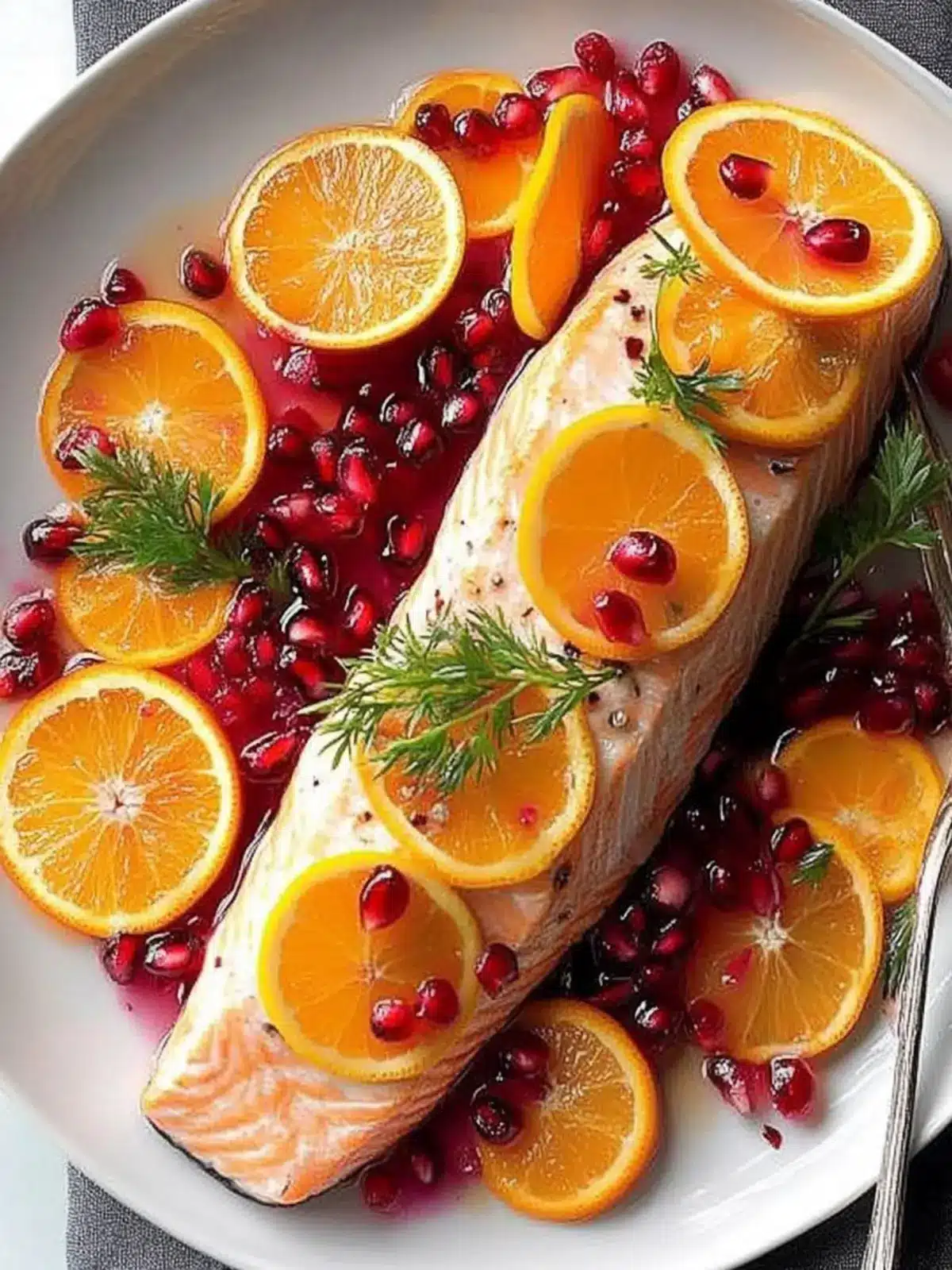 Zesty Orange Pomegranate Salmon for a Flavorful Dinner Delight 3 Orange Pomegranate Salmon